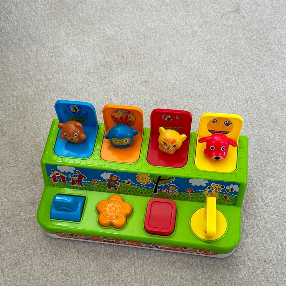 Colorful Animal Pop-Up Toy